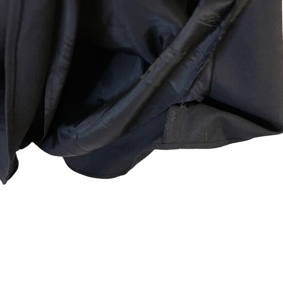 Ann Taylor Loft Asymmetric Neck Wool Blend Sheath Dress Size 6 Black Sleeveless - Picture 9 of 11